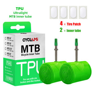 CYCLAMI | Ruột Xe Đạp Leo Núi TPU Siêu Nhẹ 26/27.5/29 Inch Với Van Presta Kim Loại Chống Oxy Hóa Dành Cho Xe Đạp Địa Hình MTB
