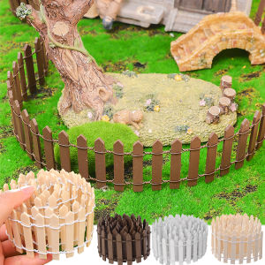 Miniature Wood Fence DIY Mini Landscape Fairy Garden Decor Figurines Small Decorative Gardening Handmade Crafts