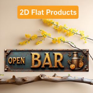 CIFbuy | Deep Green Retro Metal Sign Nostalgic Bar Wall Decor for Cafe Restaurant Pre-Drilled Holes