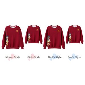 Red Velvet Hoodie Festive Family Clothing