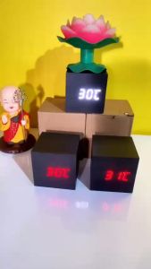 Đồng Hồ Led mini Báo Thức Thông Minh vỗ tay đèn sáng - T0486