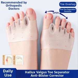 MINGRENBANG | Big Toe Bunion Straightener Overlapping Separator Five Toes and Forefoot Pad