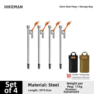 HIKEMAN | High-Strength Thickened Anti-Wind Tent Pegs