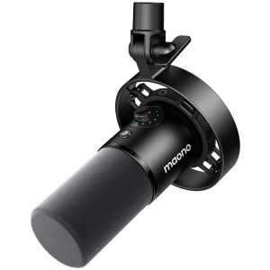 MAONO | MAONO PD300X Dynamic Microphone XLR USB Podcast Microphone 192kHz/24bit Mic for Content Creation Home Audio Studio Recording