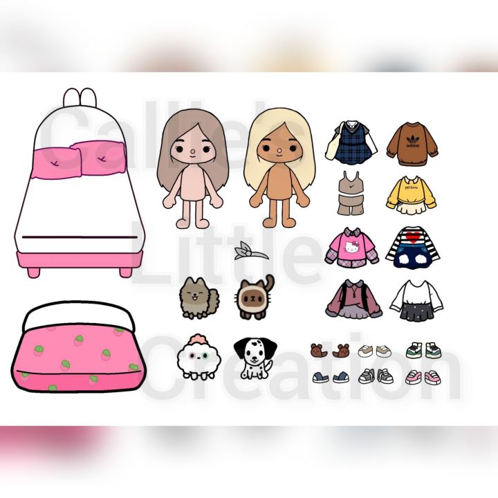 Paper on sale doll set