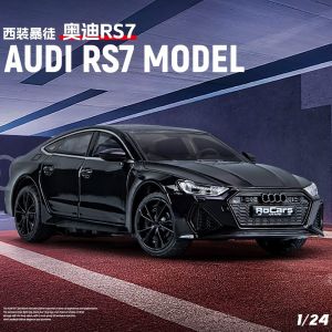 Audi RS7 Alloy Car Model Sound Light Toy Sedan Sports Car Wagon Shock Absorption Steering Static Automobile Collectible Toy