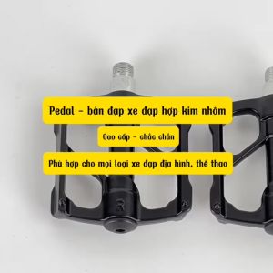 Bàn Đạp Xe Đạp Trục Ren 14mm 1 Cặp (2 Chiếc) Pedal Cho Xe Đạp Thể Thao Bằng Hợp Kim Thép Nhôm Chống Trượt Cao Cấp Amalife