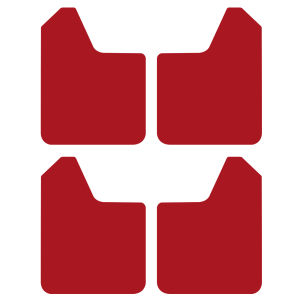 【HOSPORT】4x Red Universal Splash Guard Mud Flaps for Car Pickup SUV Fender Mudguards【1-3 days delivery】