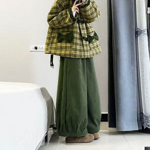 XUECAIQI | Versatile Laid-back Style Two-piece Set Grid Jacket and Trousers