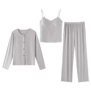 MiiOW | ชุดนอนมีฟองน้ำสำหรับผู้หญิง ฤดูใบไม้ร่วง/หนาว