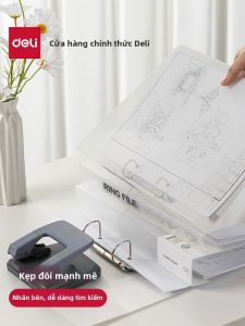 deli | Transparent Multiple Layer Two Hole File Folder A4
