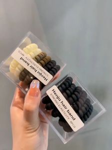 Set 6 dây buộc tóc lò xo co giãn phong cách Hàn Quốc cho nữ