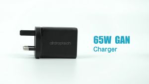 AIRDROPTECH 65W GaN PD Fast Charger Quick Charge 2 Type C 1 USB A Charger with QC Portable for iPad iPhone 15 14 13 12 Pro Max Plus Macbook Air Pro Samsung S23 S22 Ultra (Safety Mark 230291-24)