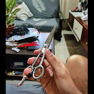 (6 Inches) Barber Scissors Pure Asero High Carbon Steel – Professional Hair Cutting Shears Razor Sharp Vaciada Salon Gunting Free Case & Sharpening Durable Precision Tool