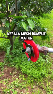 Trimmer Head Dengan Pelindung Tanaman Pisau Mesin Potong Rumput Matun Penyiangan Gulma Tanah Praktis