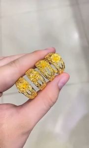 Cincin Emas Asli Kadar 70 16k Selisih Yunani Bunga Kendari Love Lebar Matahari Tanpa Permata Polos