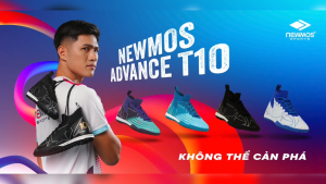 Newmos - Advance T10 giày đá bóng TF cho sân cỏ nhân tạo da tổng hợp cao cấp bám sân êm chân