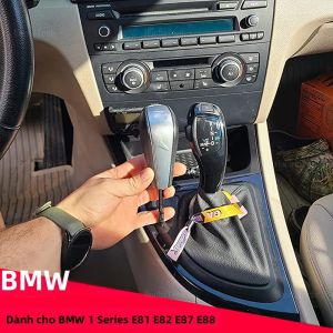 Nút Cần Số LED BMW 1 Series E81 E82 E87 E88 1M 2004-2011 Chất Liệu ABS Phụ Kiện Nội Thất