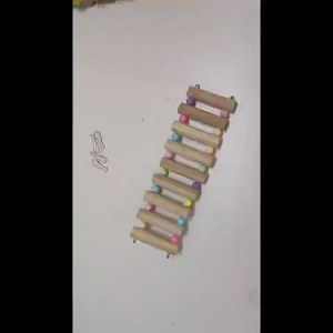 [Multiple Sizes] SG SELLER Hamster Wooden Ladder Fence Bridge Multifunction Flexible Bendable Hamster Small Pets Toy