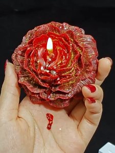 SBAN Low-Temperature Gold-Plated Candle Handmade Rose Peony Flower Scented Candle Couple Gift Indoor Decorative Atmosphere Creator