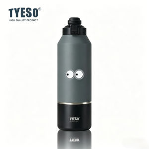 TYESO | Tyeso 2000ML Big Water Bottle with Handle Leak-Proof Lid for Outdoor Sports Hiking Thermoses Travel Mug Vacuum Flasks With Eye