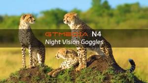 GTMEDIA N4 Night Vision Binoculars 300m IR 1080P HD 5X Zoom 7-Level Adjustable Use Photo and Video Day/Night Hunting Wildli