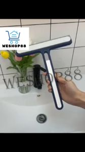 WESHOP88 1PC 3 in 1 Glass Cleaning Brush Duo-Sided Multi-Purpose Window Wiper
