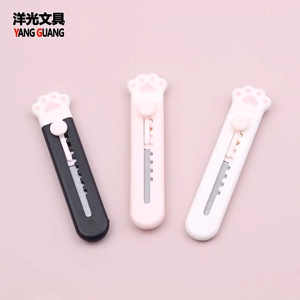 BAVAN Mini Cartoon Cat Paw Series Utility Knife Student Lovely Safe Paper Cutter