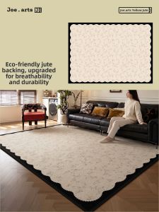 ZHUOYI | Washable and Easy-Clean Jute Rug Living Room