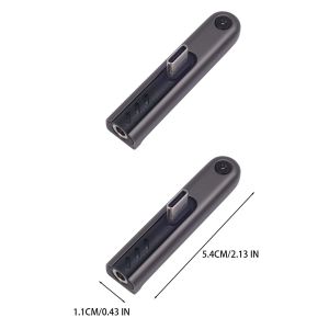 1/2Pcs Portable Type-C To 3.5mm Audio Bracket Foldable Adapter Folding Mobile Phone Stand Aluminum Alloy Mini Headphone Converter