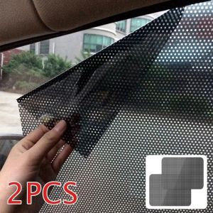 2PCS Car Side Window Sunshades Electrostatic Sticker PVC Sunscreen Film Decal Car Sun Shade Cover Curtain Blinds Static Decals
