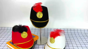Vintage Large Brim Europe Prince Hat United Nation Britain Cosplay for Kids
