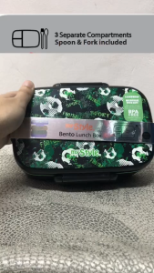 My Style TM 1508 B Bento Lunch Box with Spoon & Fork for Junior Boys