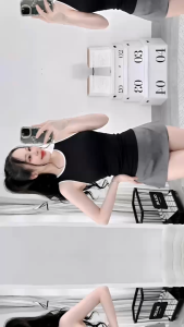 Áo sát nách cổ tròn phối viền KVYBODY A17 chất cotton borip lụa dày mịn co giãn thích hợp mặc ở nhà đi chơi đi dạo đi du lịch