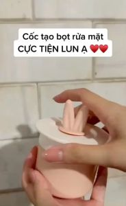 Cốc Tạo Bọt Sữa Rửa Mặt Cao Cấp Làm Sạch Sữa Rửa Mặt Thấm Sâu Thiết Kế Nhỏ Gọn Tiện Dụng Đánh Bong Bóng Dễ Thương. Giao Màu Ngẫu Nhiên