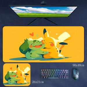Potdemiel | High Definition Animation Pokémon Pikachu Bulbasaur Large Size Non-slip and Dirt Resistant Rubber Mouse Pad New Office Mouse Pad