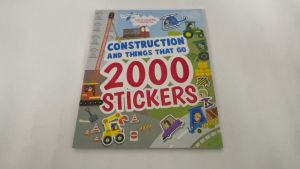 Construction 2000 Stickers Book For Kids with Fun Activities