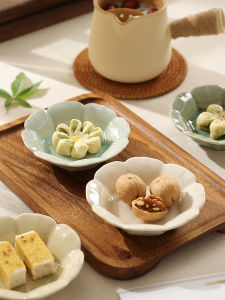 Retro Phong Cách Trung Hoa Cao Cấp Gốm Đĩa Ăn Tráng Miệng Ăn Trà Thời Gian Bánh Ngọt Món Ăn Chính Xác Trái Cây Khô Đĩa Nhỏ Điều Trị Món Ăn