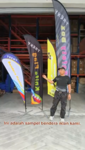 Feather Flag / Beach Flag / Wind Flag2 Side Printing FREE Printing (Flag Only)