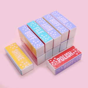 3/10/20pcs 9cm Professional Nail Buffer Block Sponge 4 Ways Nail Art Buffing Polishing Manicure Pedicure Tools Sanding Files