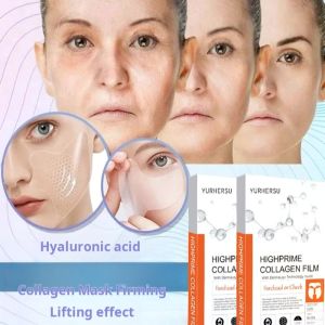 Collagen Anti-Aging Facial Mask Hyaluronic Acid Brightening Mask Fade Fine Lines Hydrating Moisturizing Firming Sleep Mask