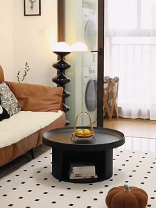 โต๊ะกลาง กลม อเนกประสงค์ แข็งแรง ขนาด 75 X 75 x 40 CM.