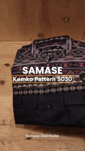 SAMASE Kemko Pattern Heritage S030 Baju Kemaja Koko Pakaian Muslim Pria Dewasa Samase Clothes Official