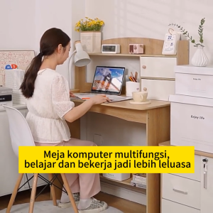 Meja Kerja 120CM Meja Tulis Minimalis Meja Kantor Multifungsi Meja Belajar Kayu Meja Kamar(Surabaya)