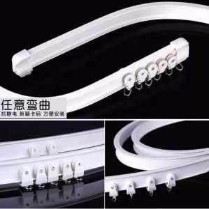 3M Flexible Ceiling Mounted Curtain Track Rail For Straight Silent Curtain Track Bendable Track Balcony Bay Window Track U Type L Type Z Type DIY Soft Track for Bedroom Living Room Balcony Truck