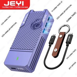 Vỏ Ổ Cứng M.2 NVMe JEYI 40Gbps Bằng Nhôm Với Quạt PWM Cổng USB 4.0 Type-C Tương Thích Với Thunderbolt 4/3 USB 3.2/3.1 Cho Ổ Cứng 4TB