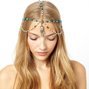 Bohemia Pearl Hair Band Female Ethnic Style Dance Performance Decoration Hair Accessories Head Beads Headband Tassel Headband Hair