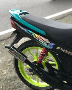 Knalpot Fiz R Perut Hitam Tameng by KBRS RACING