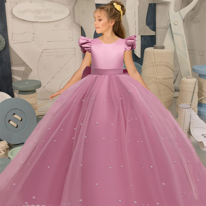 FSMKTZ Baby Girl Skirt Kids Dress For Girls Wedding Dresses Gowns