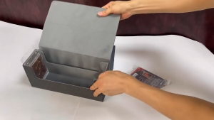 Sulit PU Leather Card Storage Box 1800+/2400+ | 4-Row Magnetic Case for MTG Pokemon Yugioh